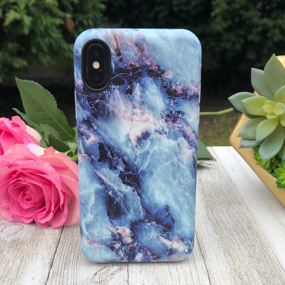 NEW iPhone Xs Max/Xs/X/8+/7+/8/7 Blue Nebula Case